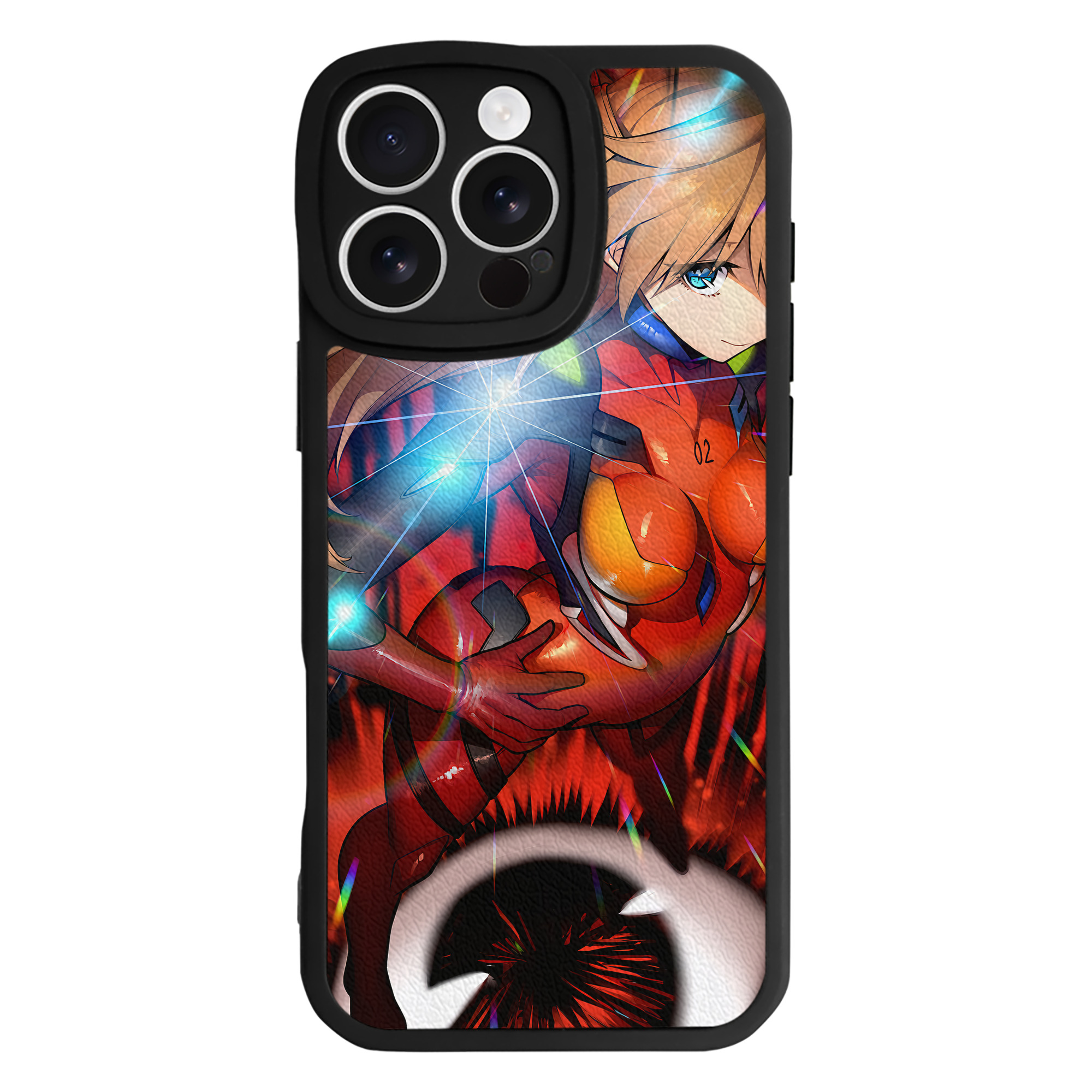 （画像用） EVA 新世紀エヴァンゲリオン 【iPhone 16シリーズ対応】シリコンスマホケース（レザー調） 材質：シリコン